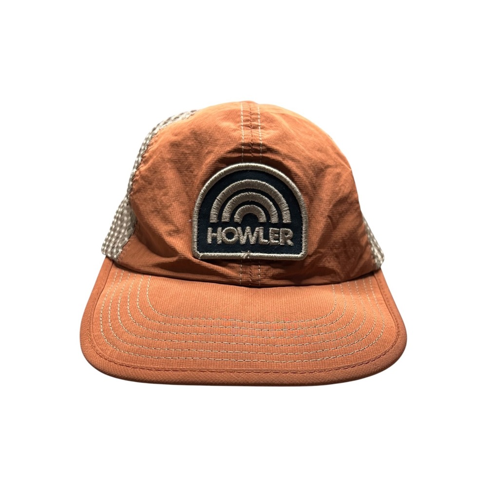 Howler Brothers Howler Rainbow Tech Strapback Hat in orange